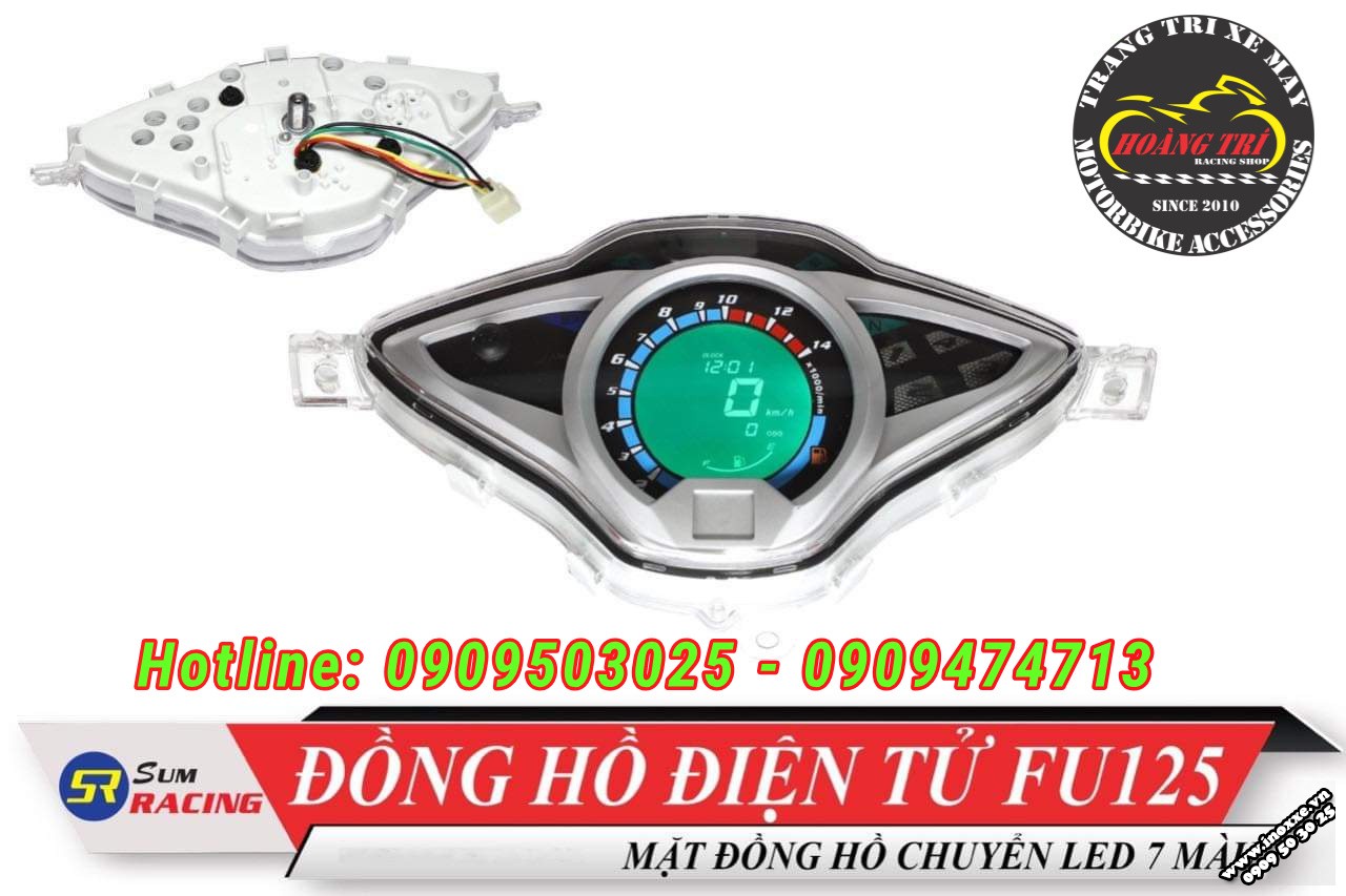 Đồng hồ điện tử cho xe Future Fi - Đồng hồ Sum Racing 